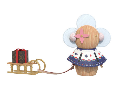 Vivienne Winter Christmas Doll 3D Model