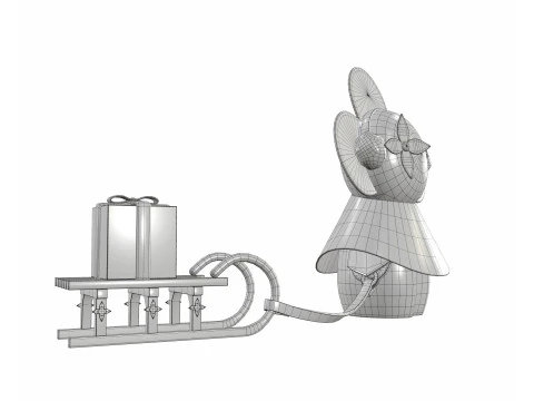 Vivienne Winter Christmas Doll 3D Model