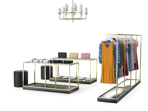 Interior da boutique da loja de tecidos Modelo 3D