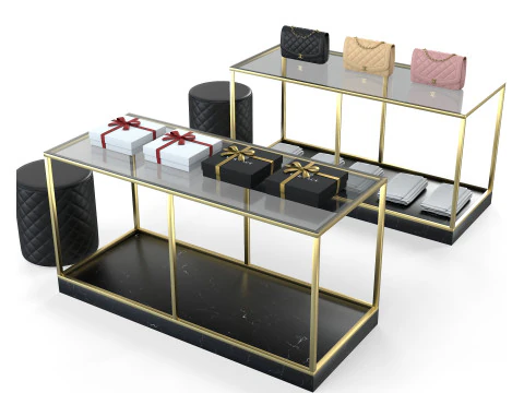 Interior da boutique da loja de tecidos Modelo 3D