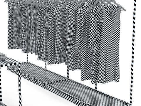 Cloth Shop Store Boutique interior 3D Model