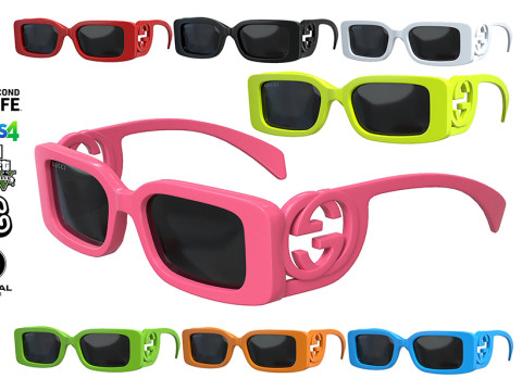 Chaise Longue Sunglasses Modello 3D