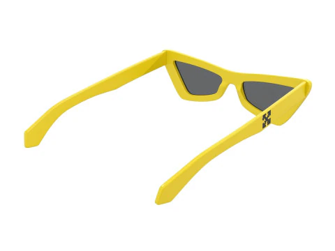 Off White Artemisia Tinted Sunglasses 3D Model