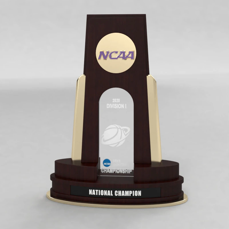 NCAA National Basketball Championship Trophy 3D Model .c4d .max .obj .3ds .fbx .stl .blend 