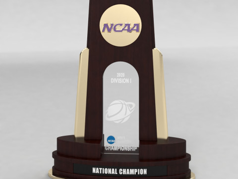 NCAA National Basketball Championship Trophy Model 3D