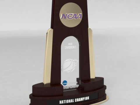 NCAA National Basketball Championship Trophy 3D Model