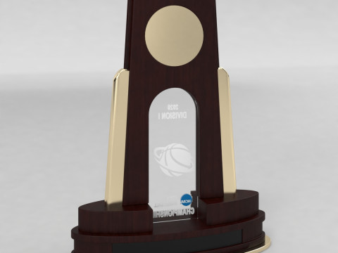 NCAA National Basketball Championship Trophy 3Dモデル