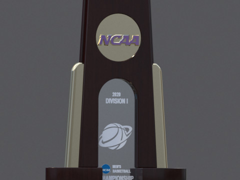NCAA National Basketball Championship Trophy 3Dモデル