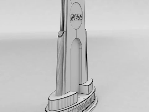 NCAA National Basketball Championship Trophy 3D Model
