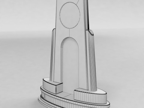 NCAA National Basketball Championship Trophy 3Dモデル