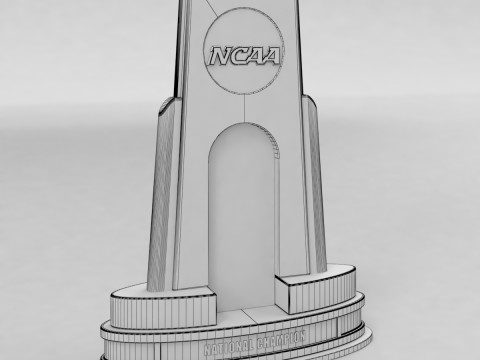 NCAA National Basketball Championship Trophy 3Dモデル