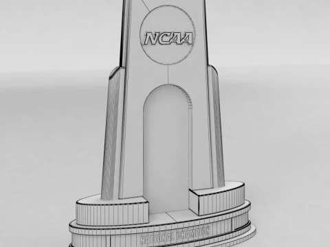 NCAA National Basketball Championship Trophy 3D Model