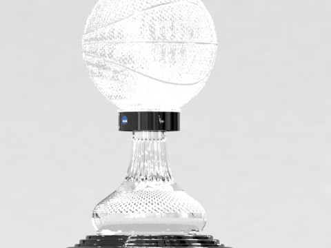 NABC NCAA National Basketball Championship Trophy 3D Model