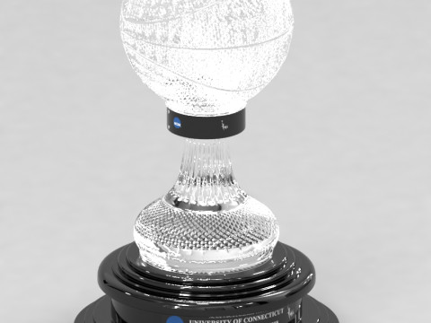 NABC NCAA National Basketball Championship Trophy 3D Model