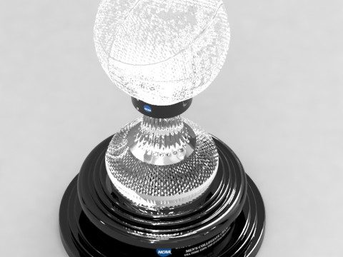 NABC NCAA National Basketball Championship Trophy 3D Model