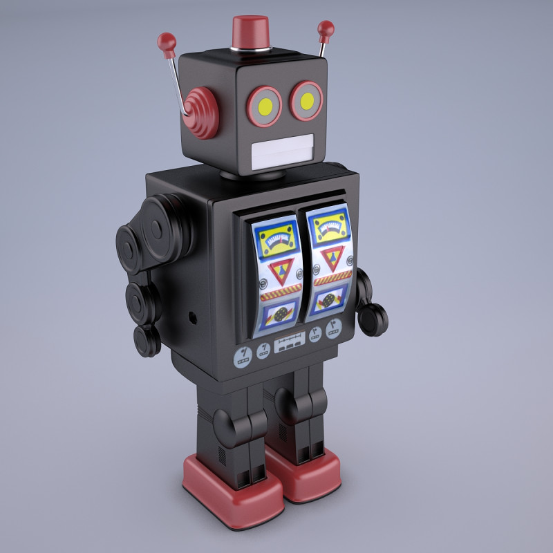 Mr D Cell Vintage Style Collectible Electron Star Strider Robot 3D Модель .c4d .max .obj .3ds .fbx .stl .blend