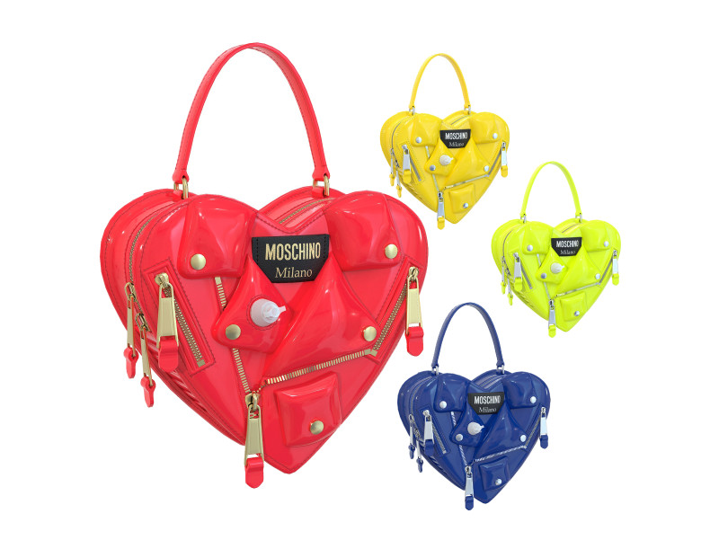 Moschino Inflatable Effect Heart Biker Bag 3Dモデル .c4d .max .obj .3ds .fbx .stl .blend