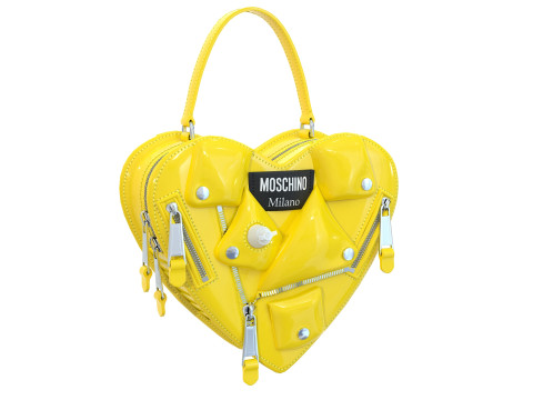 Moschino Inflatable Effect Heart Biker Bag 3Dモデル