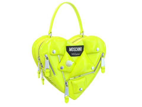 Moschino Inflatable Effect Heart Biker Bag 3D Model