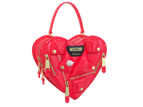 Moschino Inflatable Effect Heart Biker Bag 3Dモデル