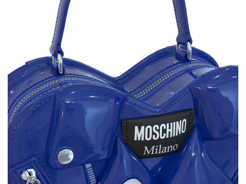 Moschino Inflatable Effect Heart Biker Bag 3Dモデル
