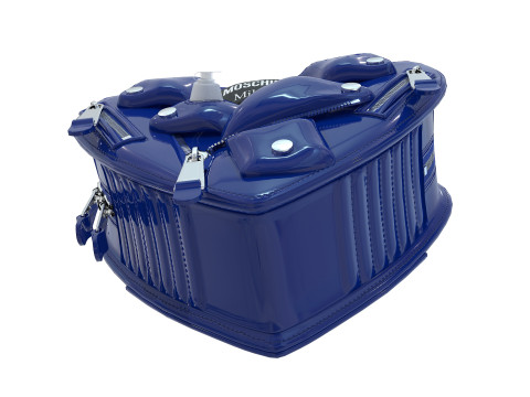 Moschino Inflatable Effect Heart Biker Bag 3Dモデル