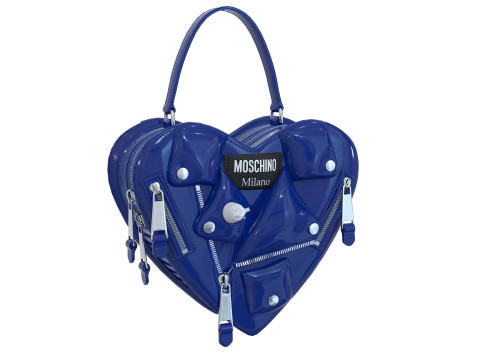 Moschino Inflatable Effect Heart Biker Bag 3Dモデル