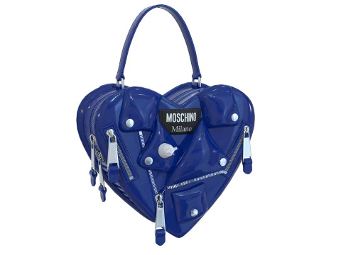 Moschino Inflatable Effect Heart Biker Bag 3D Model