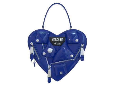 Moschino Inflatable Effect Heart Biker Bag 3Dモデル