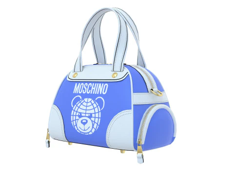 Moschino Teddy Bear Bowling Bag 3D Model