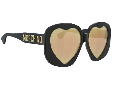 Moschino Heart Lenses Sunglasses Modelo 3D
