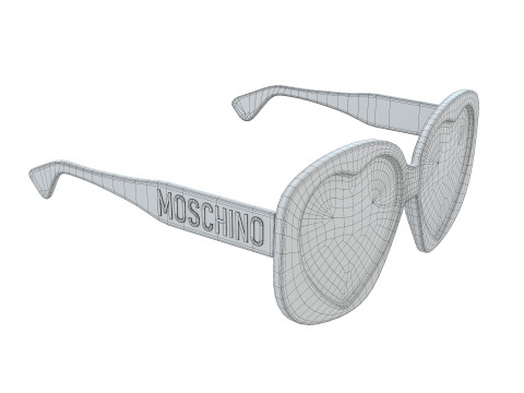 Moschino Heart Lenses Sunglasses Modelo 3D