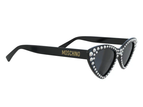 Moschino Cat Eye Sunglasses With Pearls 3D Model