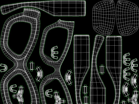 Miu Miu MU 09WS Sunglasses 3D Model
