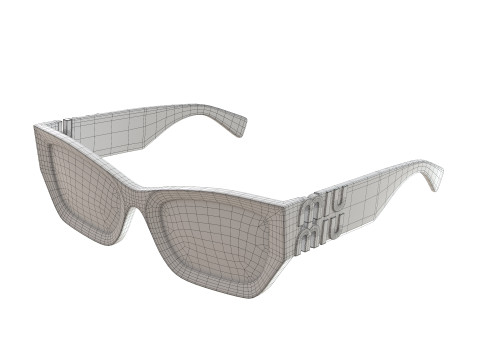 Miu Miu MU 09WS Sunglasses 3D Model
