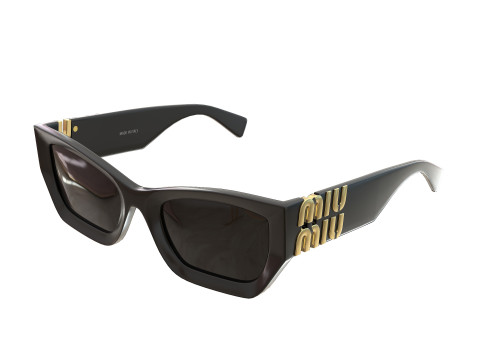 Miu Miu MU 09WS Sunglasses 3D Model