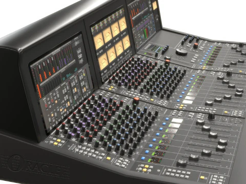 Oracle Solid State Logic Analogue Studio Mixing Console 3D Model