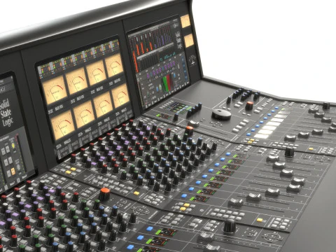 Oracle Solid State Logic Analogue Studio Mixing Console 3D Model