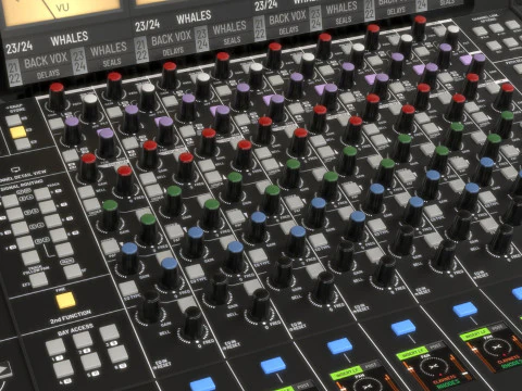 Oracle Solid State Logic Analogue Studio Mixing Console 3D Model