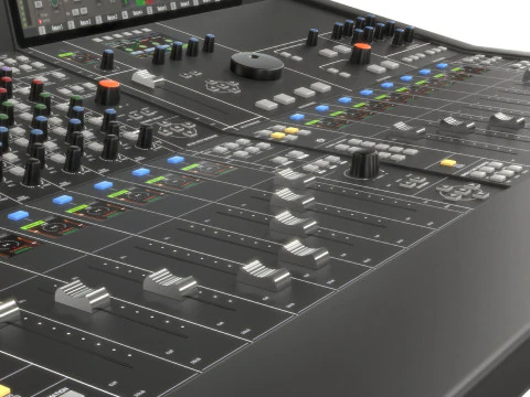 Oracle Solid State Logic Analogue Studio Mixing Console 3D Model
