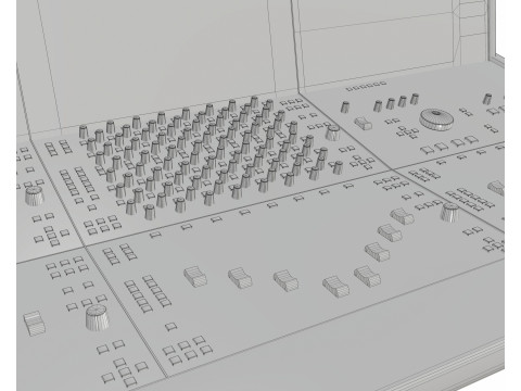 Konsol Pencampur Studio Analog Logika Solid State Oracle Model 3D