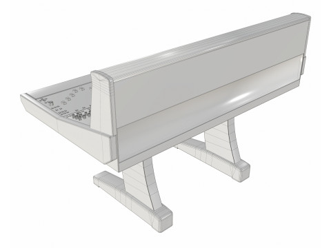 Konsol Pencampur Studio Analog Logika Solid State Oracle Model 3D