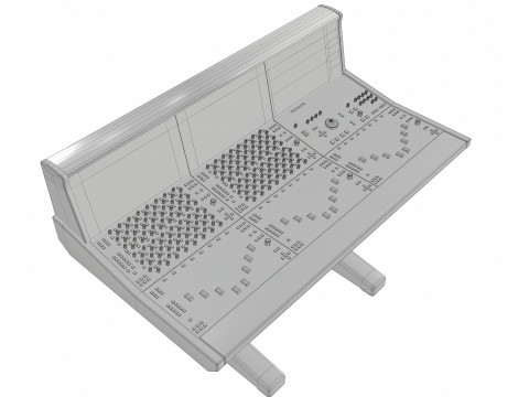 Konsol Pencampur Studio Analog Logika Solid State Oracle Model 3D
