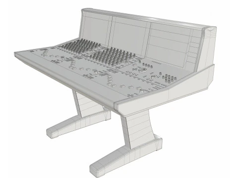 Oracle Solid State Logic Analogue Studio Mixing Console 3D Model