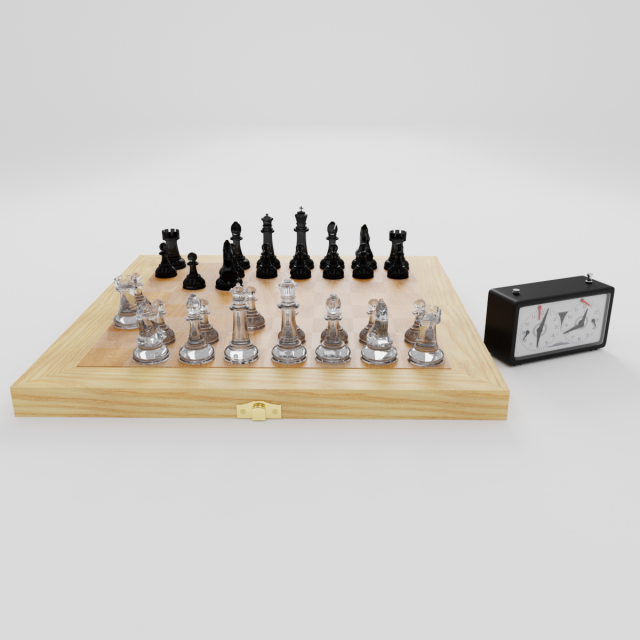 chess game Modelo 3D .c4d .max .obj .3ds .fbx .stl .blend 