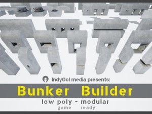 bunker builder asset pack 3D Model