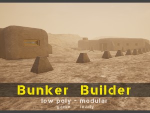 bunker builder asset pack Modelo 3D