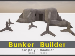 bunker builder asset pack Modelo 3D
