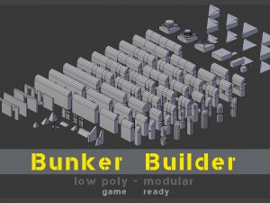 bunker builder asset pack Modelo 3D