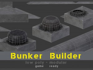 bunker builder asset pack Modelo 3D
